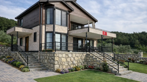 prefabrik çelik villa ev