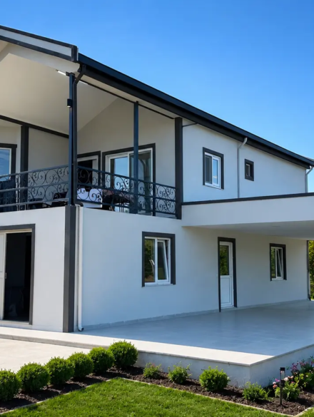 3+1 Balkonlu çelik ev