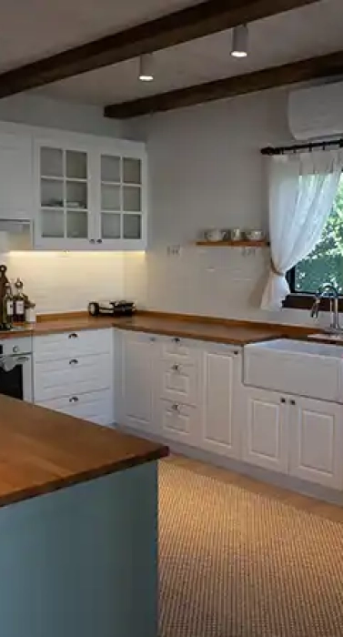 çelik ev açık mutfak